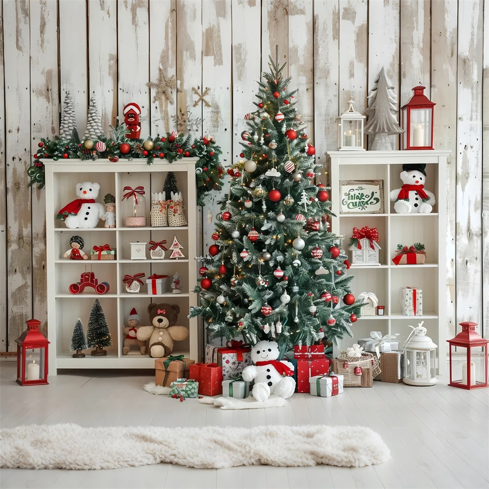 Christmas Holiday Toy Shelf Backdrop BRP8-24