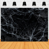 Chilling Spider Web Halloween Scene Backdrop BRP8-272