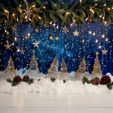 Christmas Golden Snowflakes Dream Backdrop BRP8-27