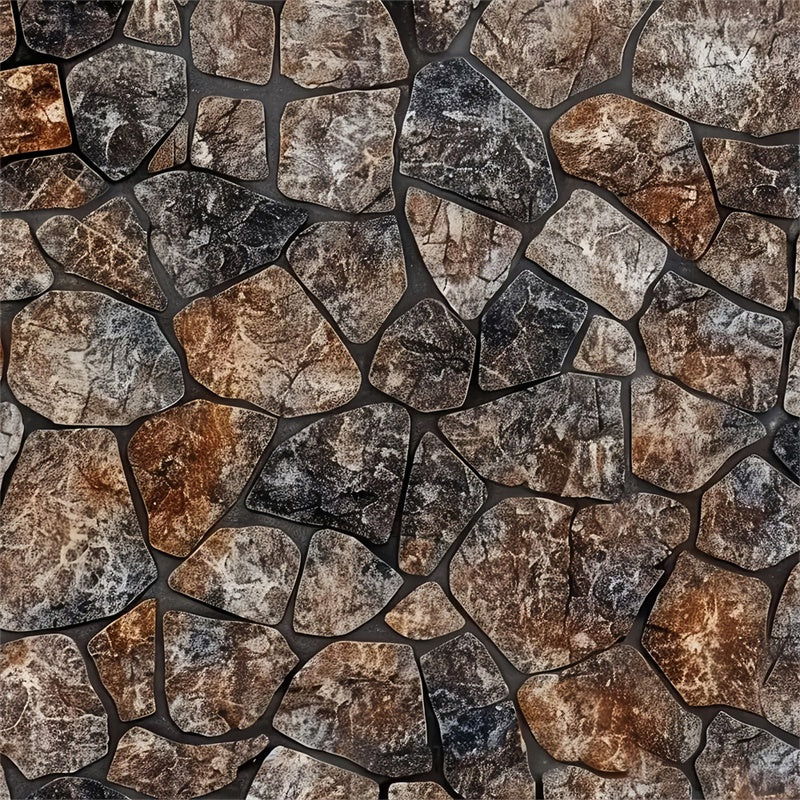 Natural Rocky Textured Stone Floor Backdrop BRP8-283