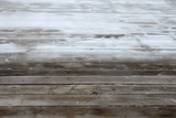 Snow-Kissed Wooden Floor Backdrop BRP8-284