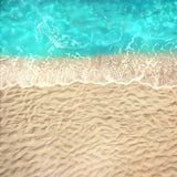 Turquoise Waters and Sandy Shores Floor Backdrop BRP8-290