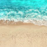 Tropical Ocean Foam and Beach Floor Backdrop BRP8-291