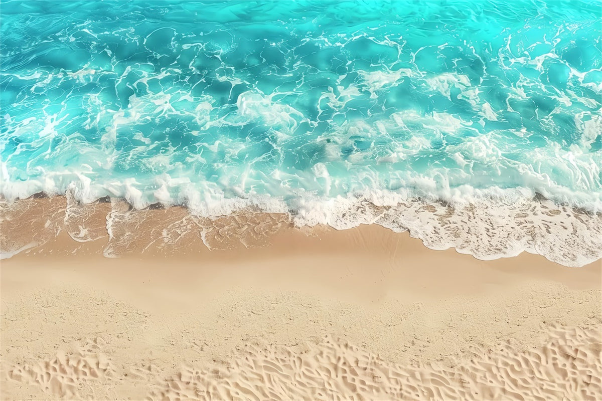 Tropical Ocean Foam and Beach Floor Backdrop BRP8-291