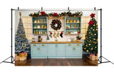 Christmas Kitchen Celebration Backdrop BRP8-3