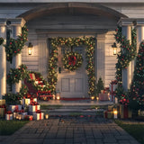 Christmas Cozy Porch Holiday Backdrop BRP8-31