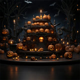 Halloween Jack-O-Lanterns and Spooky Candles Backdrop BRP8-329