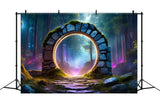 Mystical Gateway to Fantasy World Halloween Backdrop BRP8-338