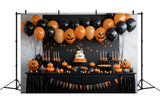 Spooky Balloons Halloween Dessert Table Backdrop BRP8-343