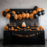 Spooky Balloons Halloween Dessert Table Backdrop BRP8-343