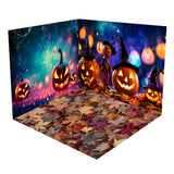 Halloween Forest Jack-O'-Lanterns Leaves Backdrop Room Set BRP8-364