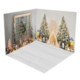 Christmas Tree and Tent Lantern Backdrop Room Set BRP8-378