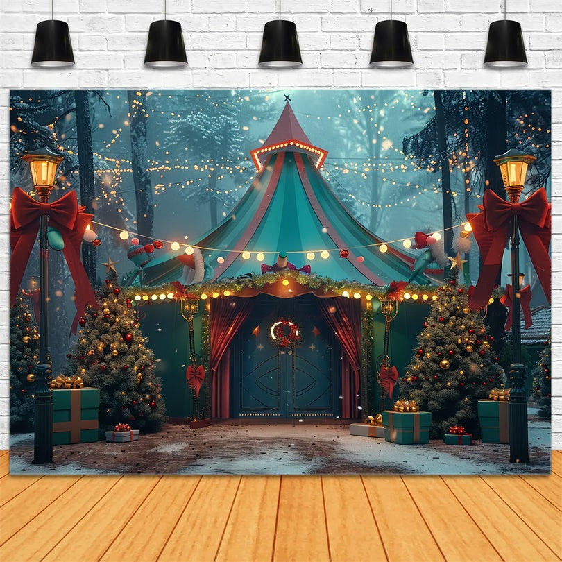 Christmas Enchanted Forest Carnival Backdrop BRP8-44