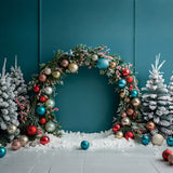 Sparkling Christmas Ornament Arch Backdrop BRP8-4