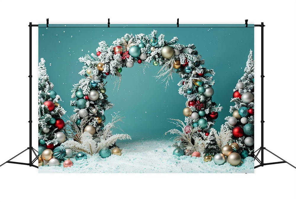 Elegant Christmas Ornament Arch Backdrop BRP8-5