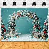 Elegant Christmas Ornament Arch Backdrop BRP8-5