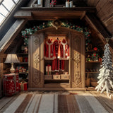 Christmas Tree and Santa’s Wardrobe Backdrop BRP8-53