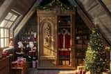 Christmas Tree and Santa’s Wardrobe Backdrop BRP8-55