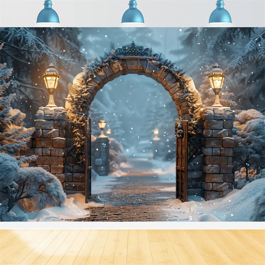 Christmas Mystical Forest Archway Backdrop BRP8-59