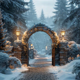 Christmas Mystical Forest Archway Backdrop BRP8-59