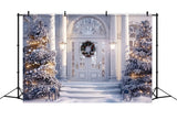 Christmas Snow-Covered Entrance Backdrop BRP8-6