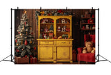 Christmas Vintage Toy Display Backdrop BRP8-7