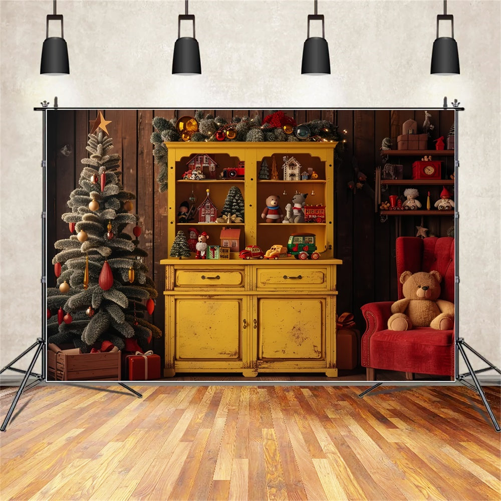 Christmas Vintage Toy Display Backdrop BRP8-7