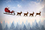 Christmas Santa's Magical Journey Backdrop BRP8-83