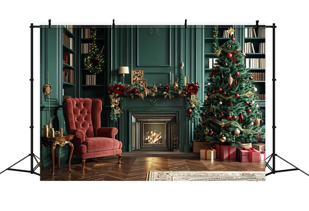 Christmas Warm Reading Corner Backdrop BRP8-9