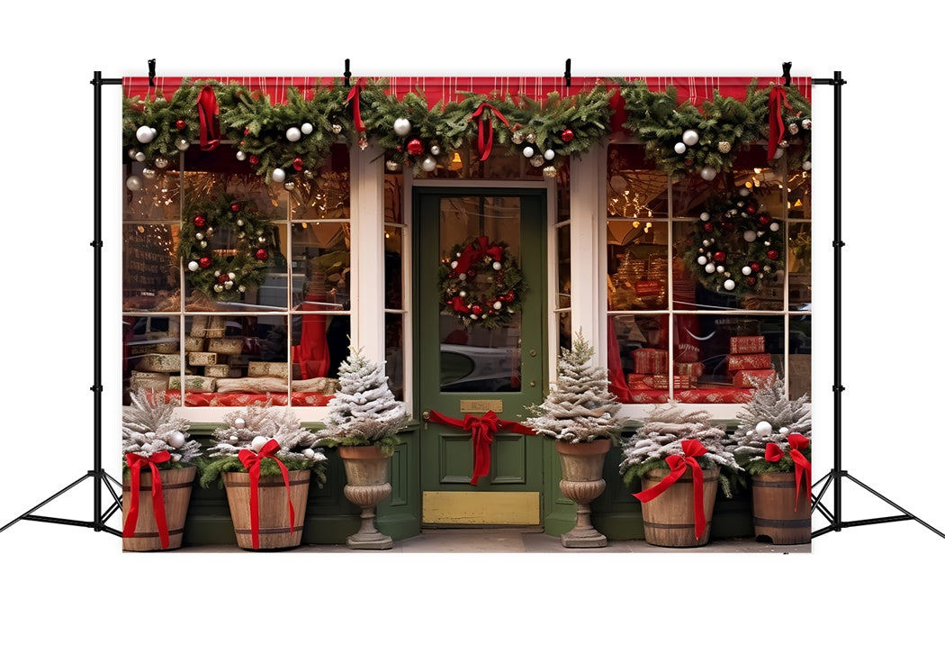 Christmas Festive Street Shop Backdrop BRP8-90