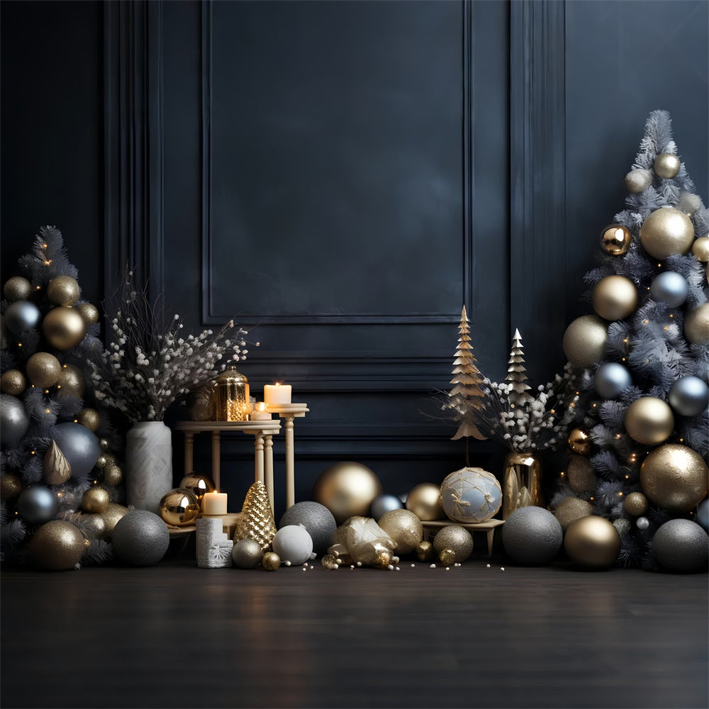 Christmas Gold and Silver Glamour Backdrop BRP8-92