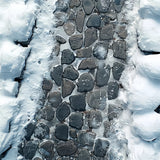 Snowy Stone Trail Fabric Floor Backdrop BRP9-12