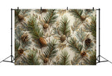 Forest Pine Cones Autumn Textured Backdrop BRP9-141