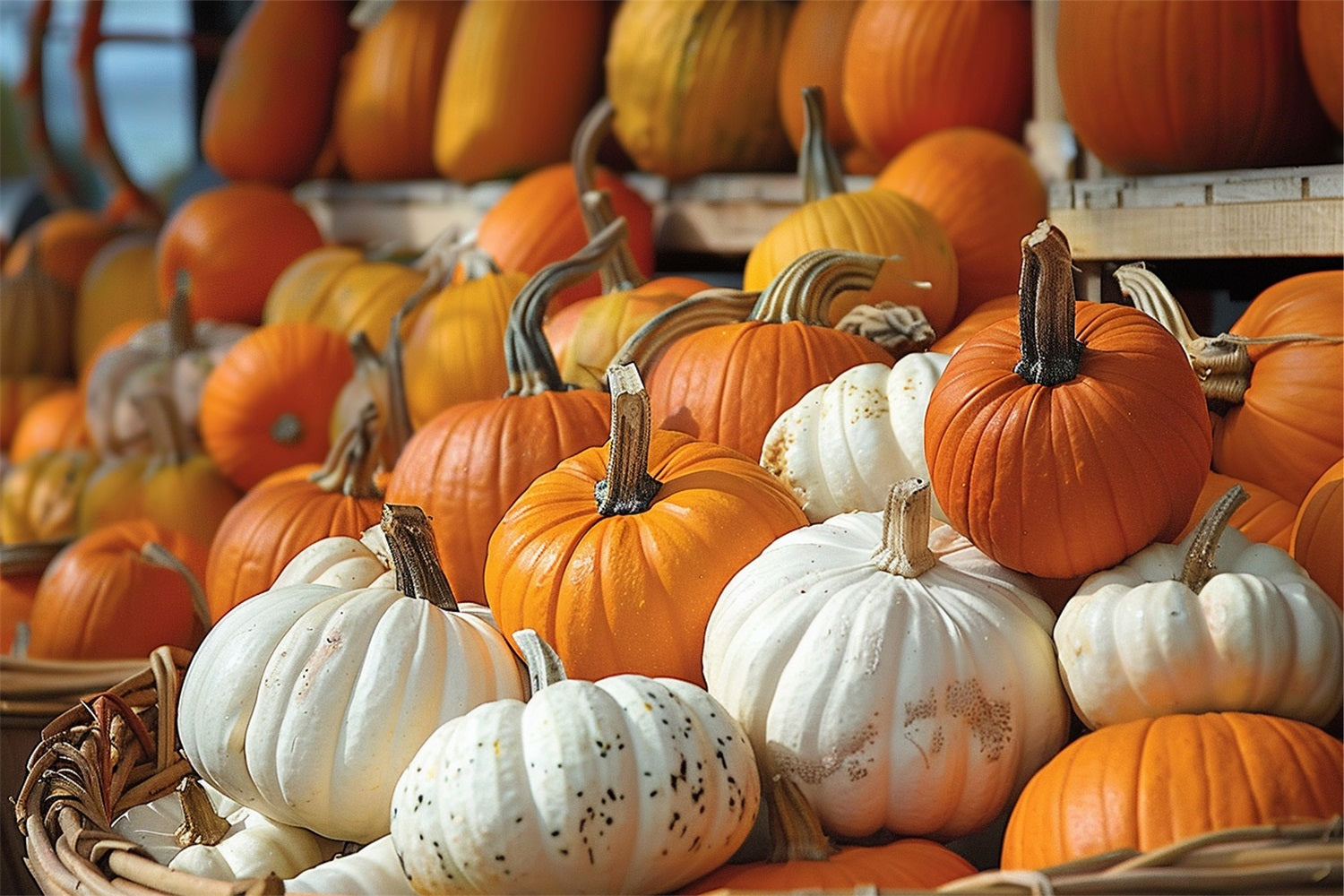 Assorted Autumn Pumpkins Harvest Display BRP9-160