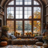 Autumn Sunflowers Cozy Window Nook Backdrop BRP9-206