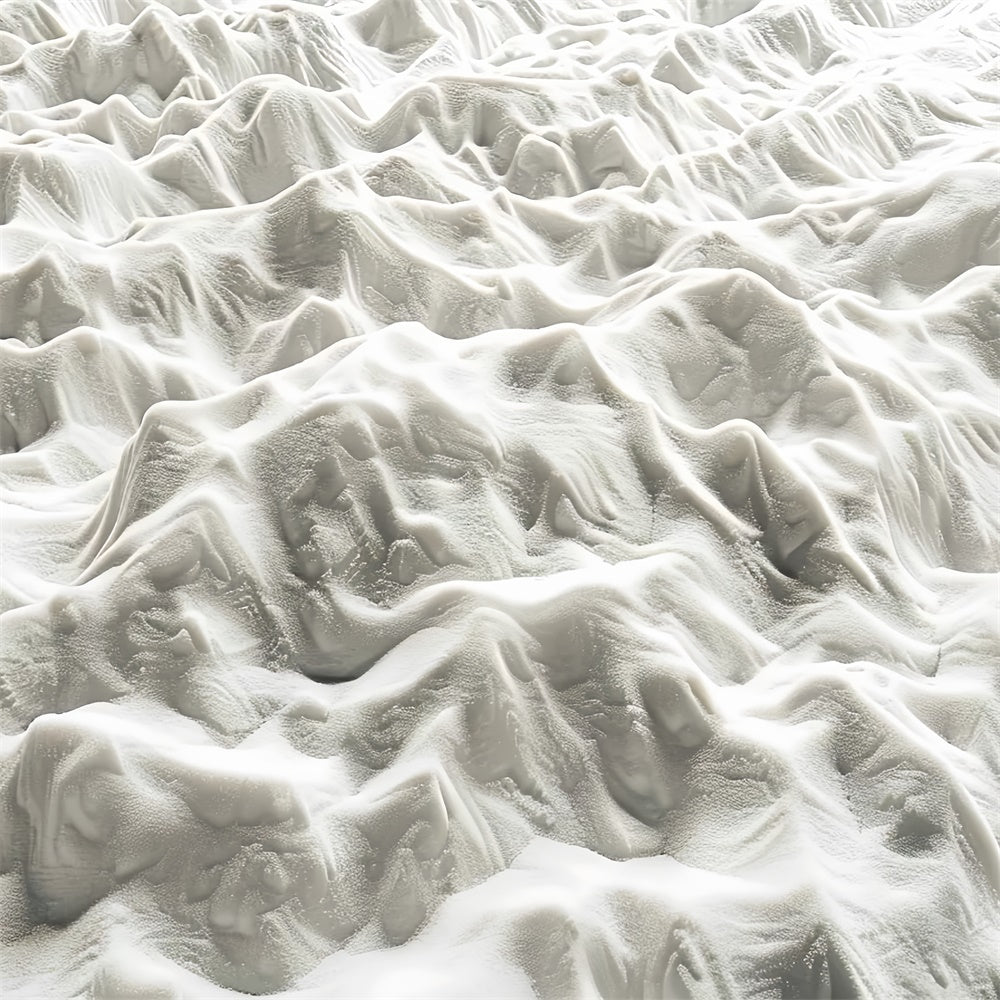 Winter Dunes of Snow Fabric Floor Backdrop BRP9-21