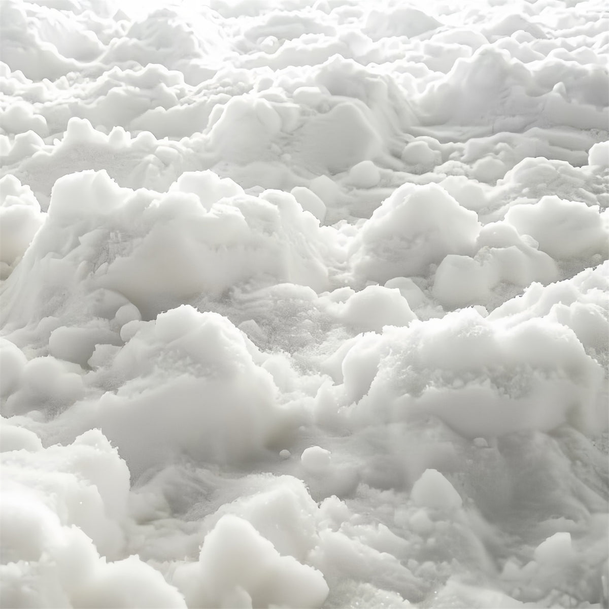 Puffy Winter Snow Mounds Floor Backdrop BRP9-23