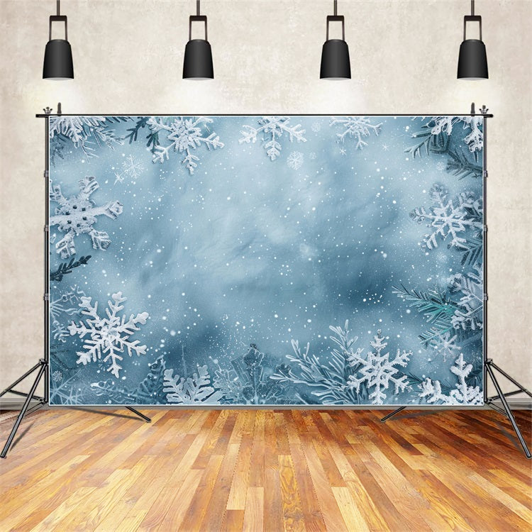 Winter Frosty Snow Wonderland Photography Backdrop BRP9-345