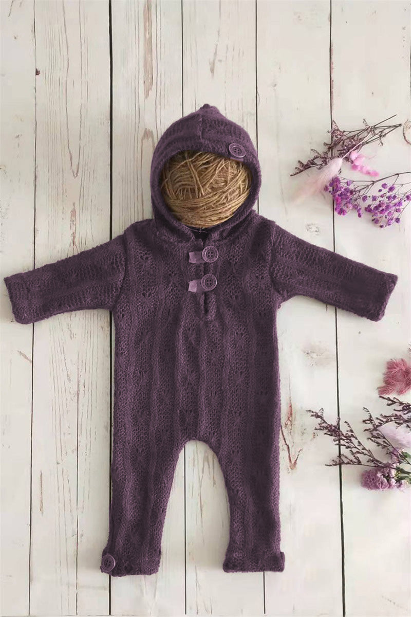 Newborn baby cotton thread woven one-piece suits CL6