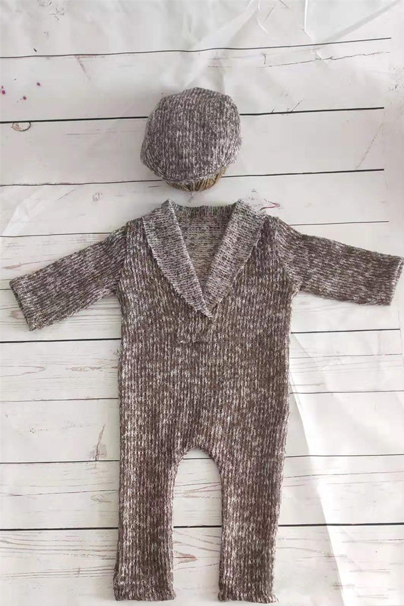 Newborn baby cotton thread woven one-piece suits CL6