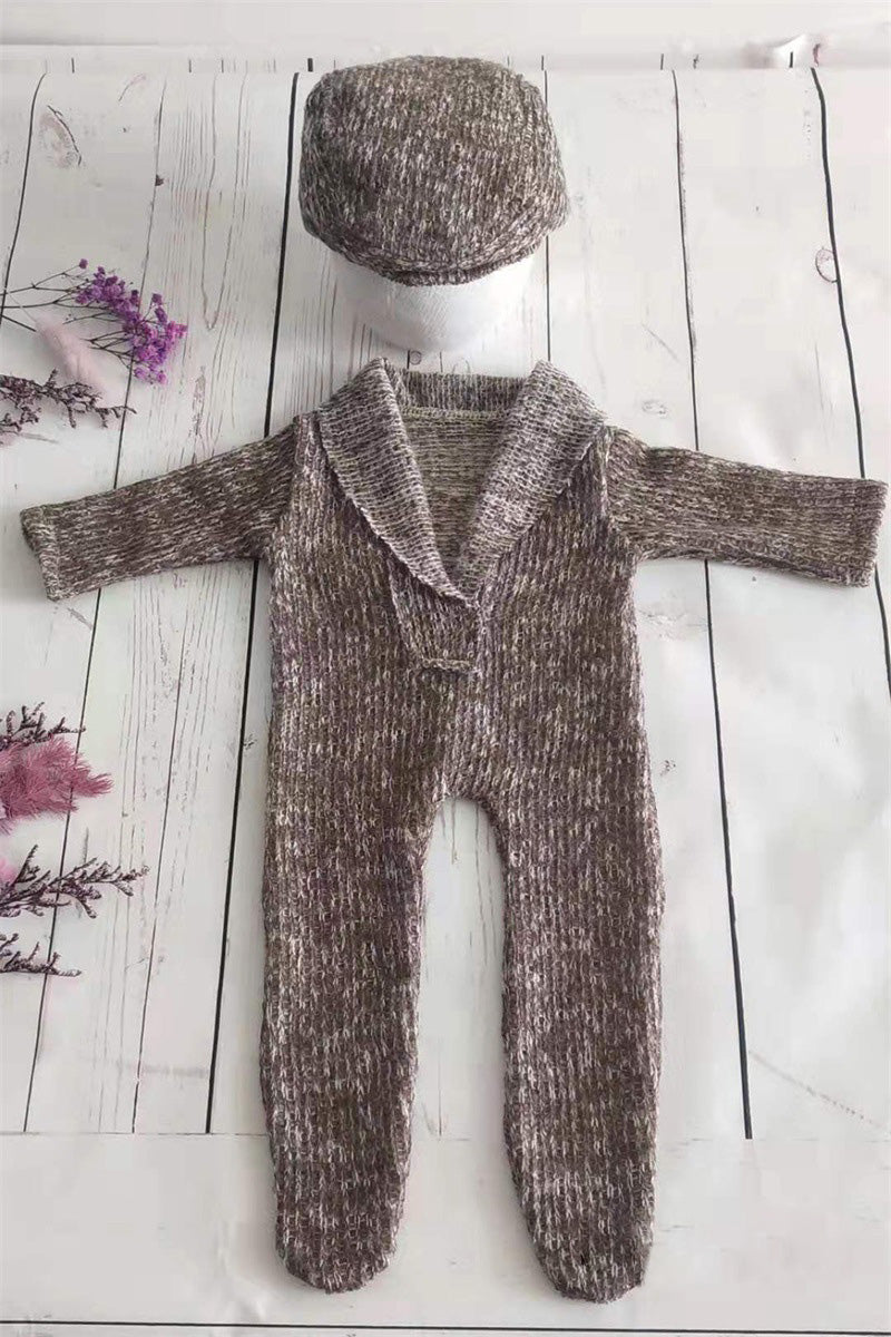 Newborn baby cotton thread woven one-piece suits CL6