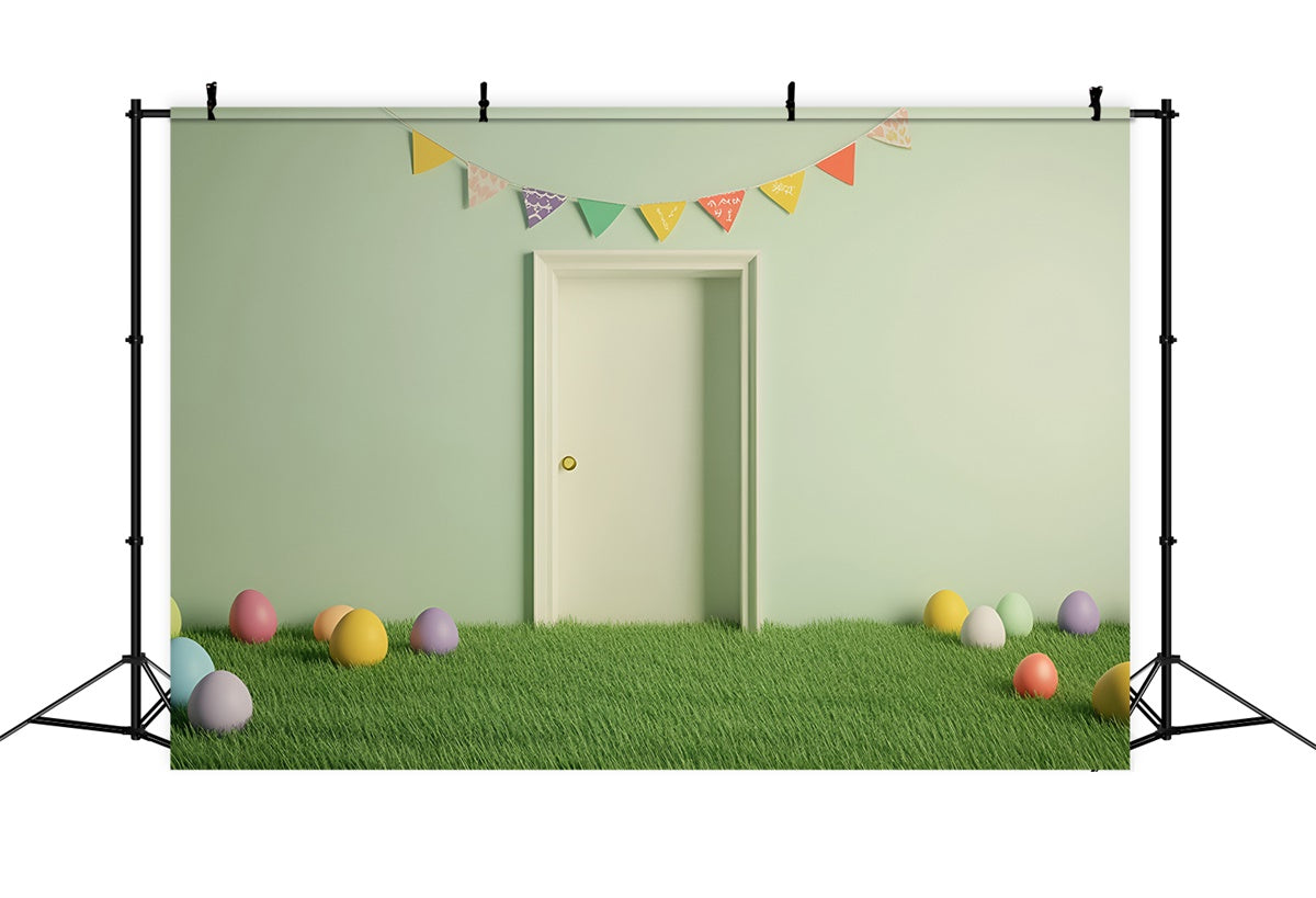 Easter Picture Backdrops Fresh Green Easter Doorway Backdrop CSH2-101