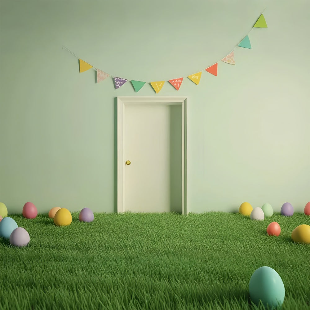 Easter Picture Backdrops Fresh Green Easter Doorway Backdrop CSH2-101