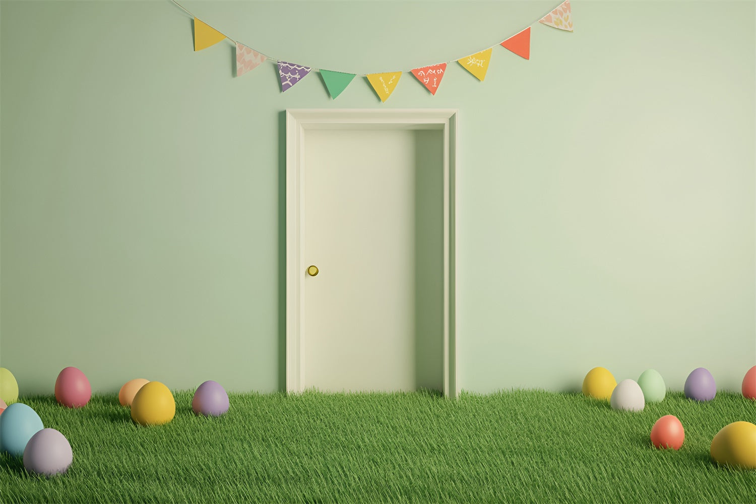 Easter Picture Backdrops Fresh Green Easter Doorway Backdrop CSH2-101