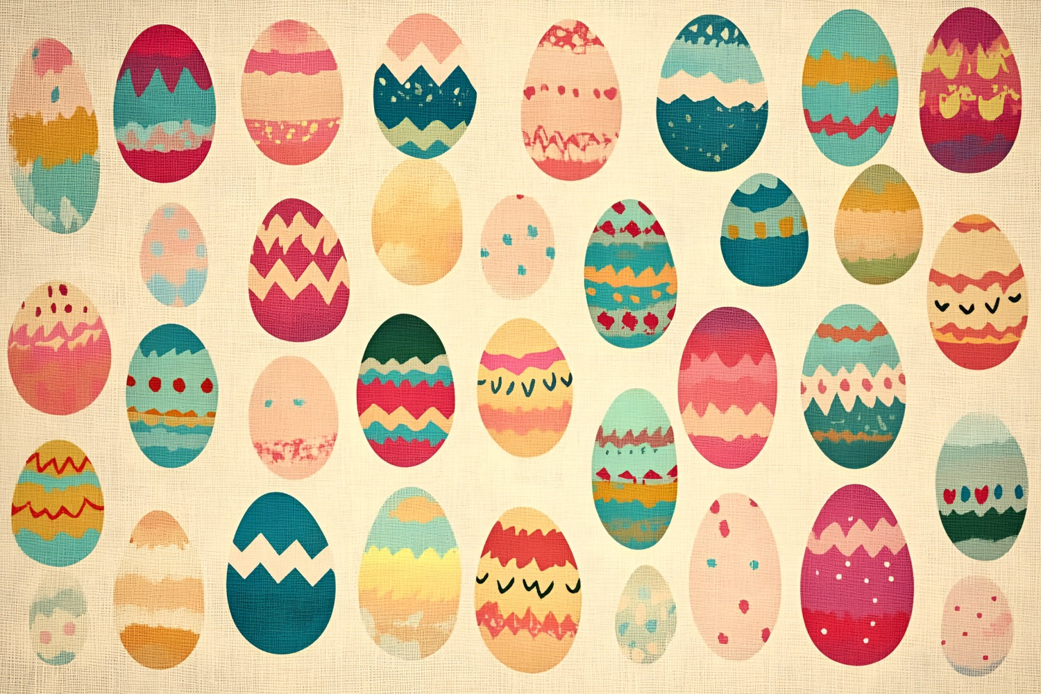 Easter Backdrops Photography Hand-Painted Festive Egg Backdrop CSH2-102