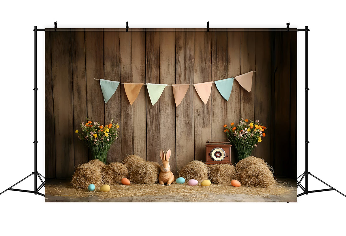 Easter Backdrop Country Hay Easter Celebration Backdrop CSH2-106