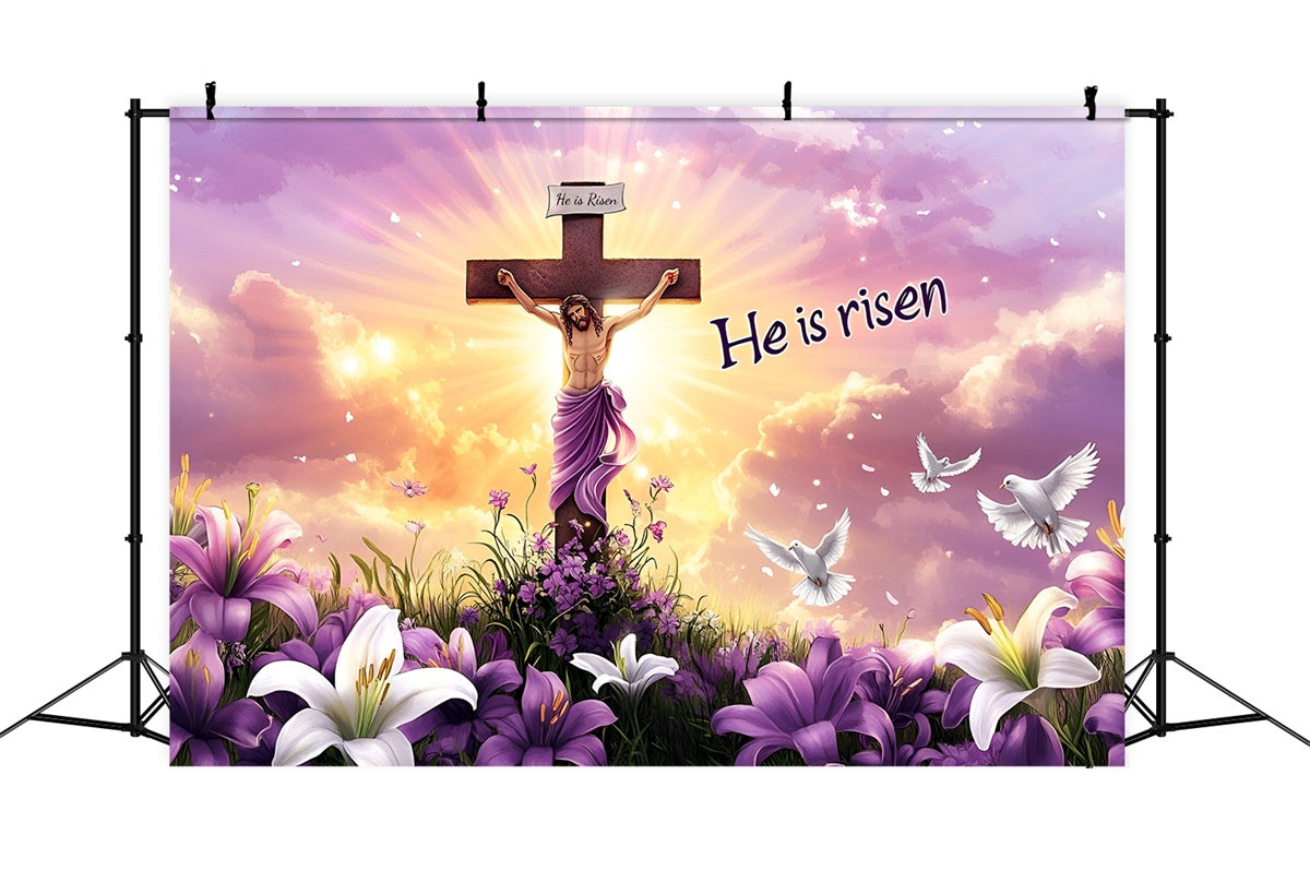 Easter Backdrop Ideas Jesus Resurrection Divine Light Backdrop CSH2-112