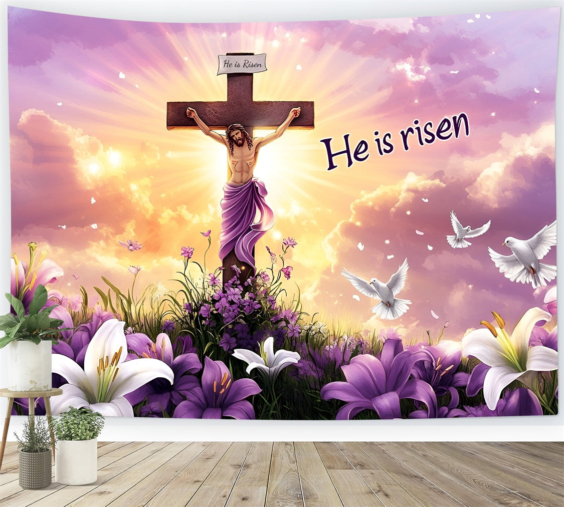 Easter Backdrop Ideas Jesus Resurrection Divine Light Backdrop CSH2-112