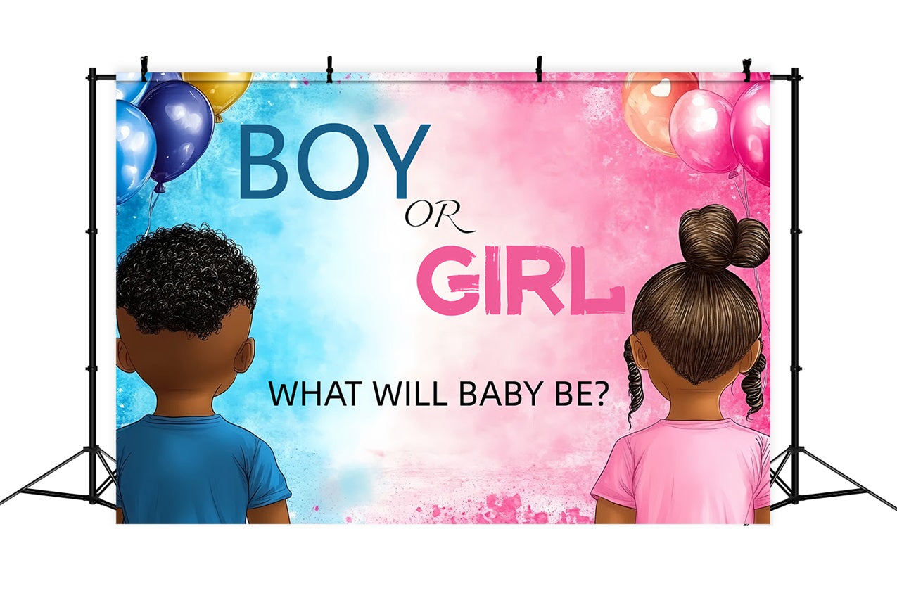 Backdrop For Baby Shower Gender Reveal Backdrop CSH2-116