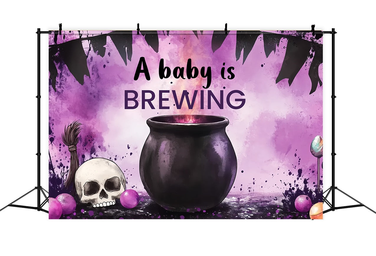 Backdrops For Baby Shower Halloween Magical Brewing Backdrop CSH2-118